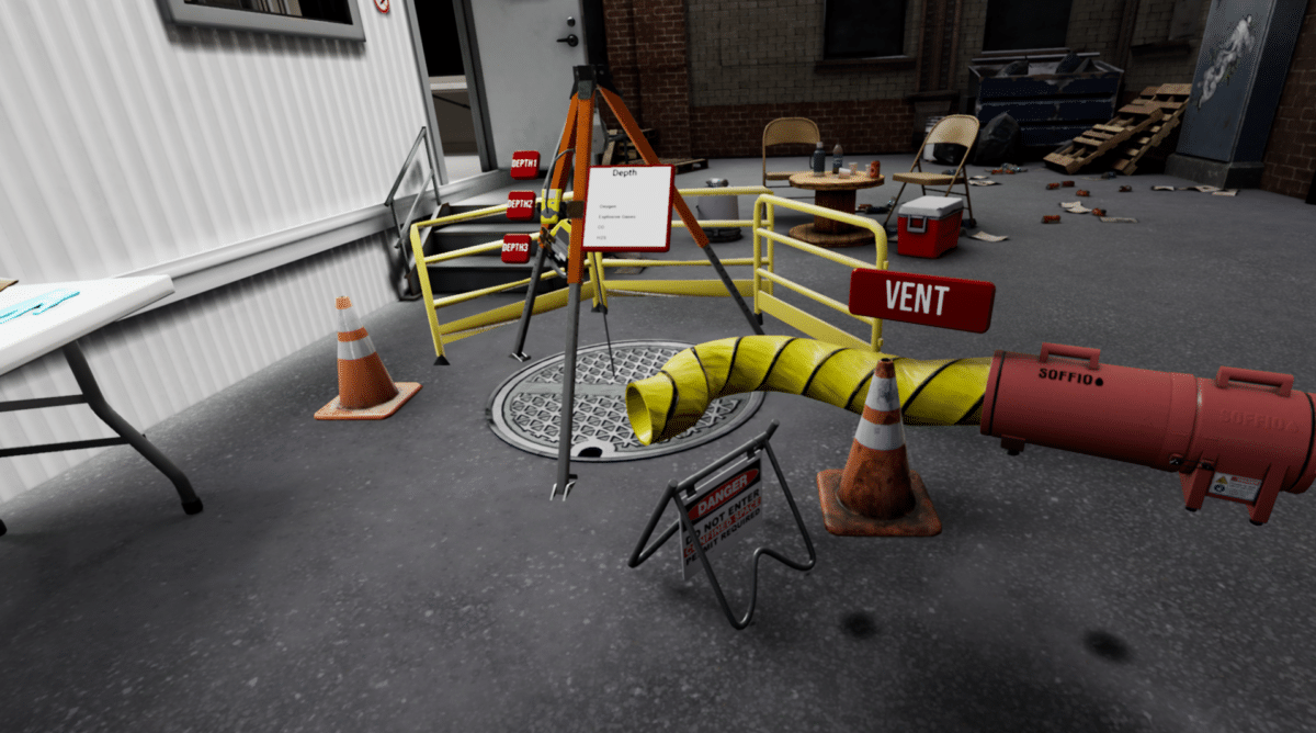 Live VR training session view