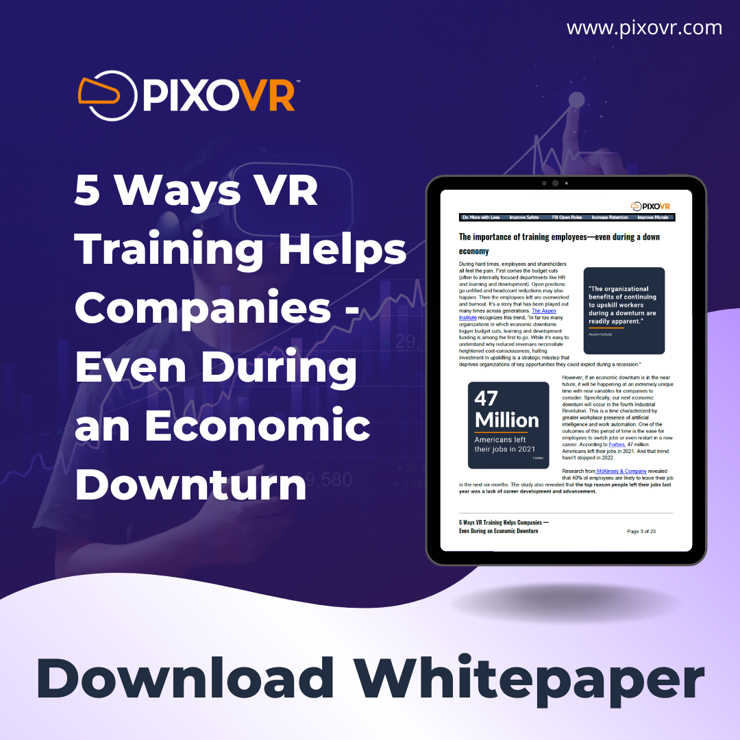 Title card 5 ways VR training can help in an economic downturn