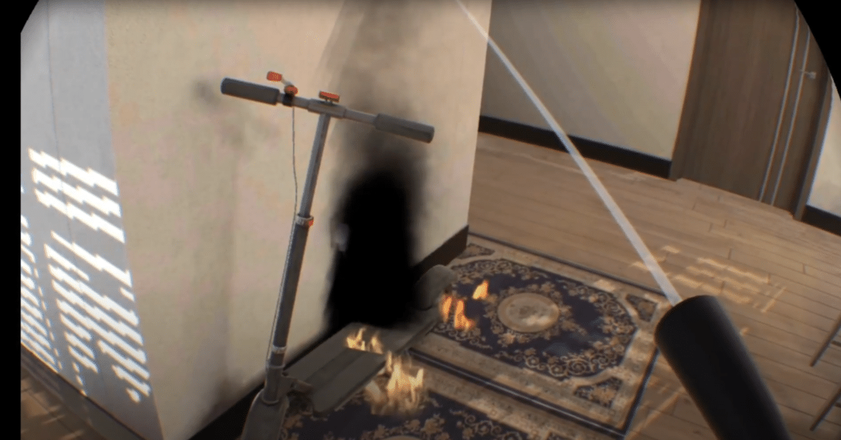 Live VR training session view