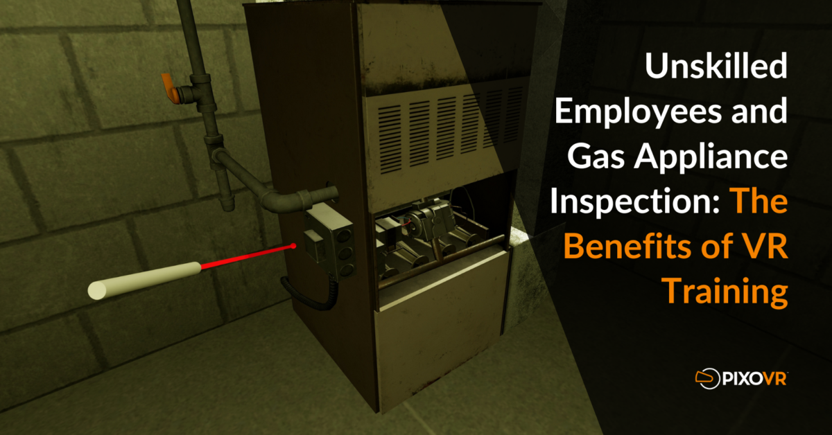 Title card around gas appliance training