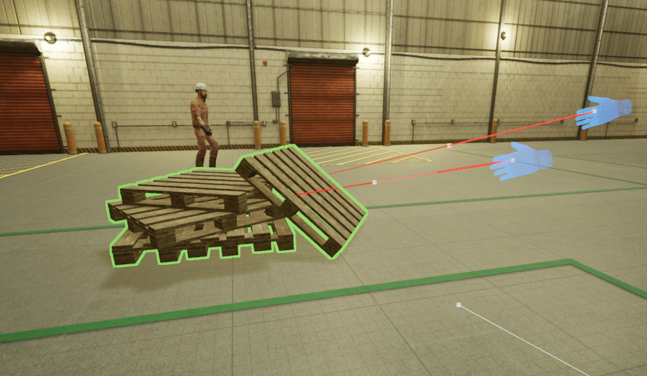Live VR training session view