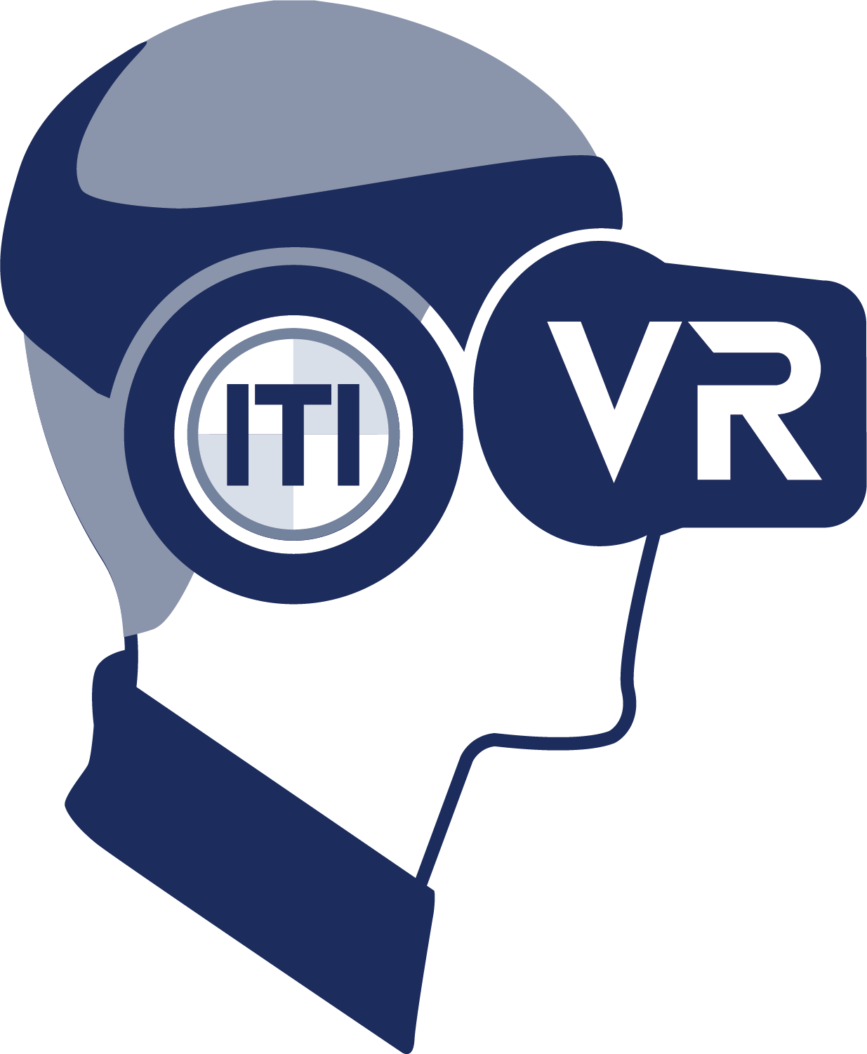 ITI Logo in a VR headset