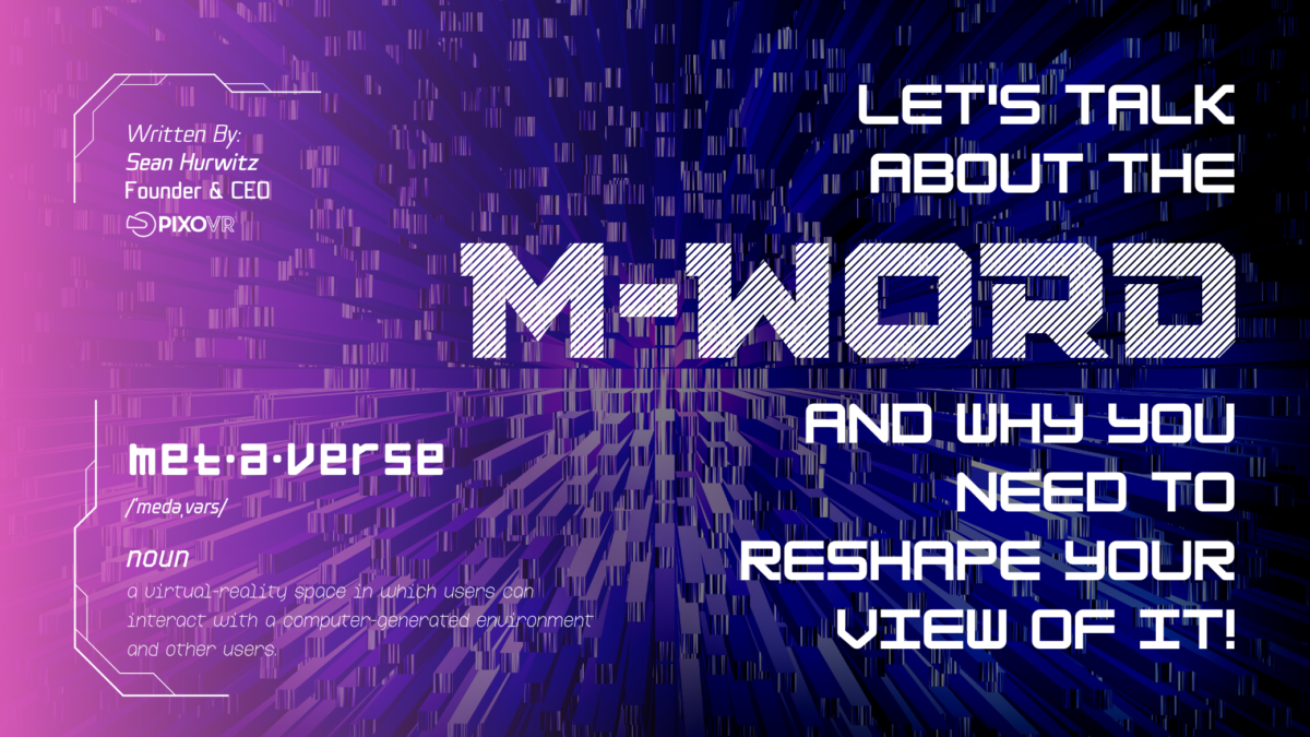 A title card showing lets talk about the M word written by Sean Hurwitz