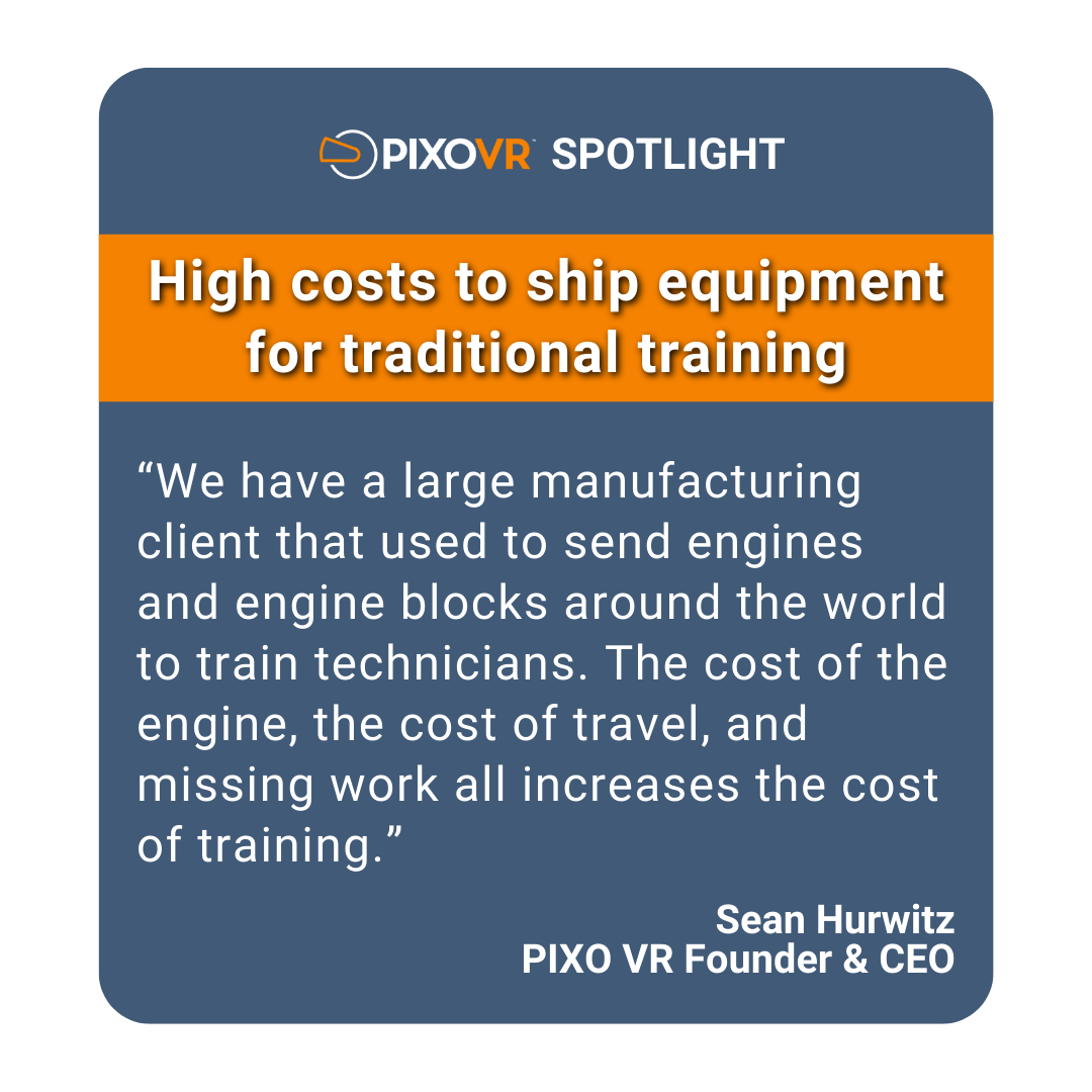 PIXO Content Spotlight high costs to ship equipment
