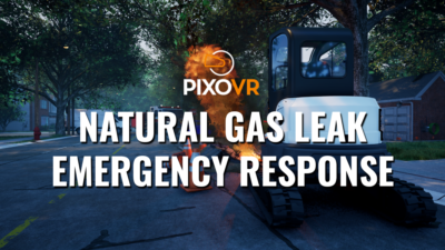 PIXO VR natural gas leak logo