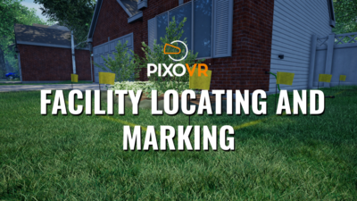 Facility locating and marking in virtual reality