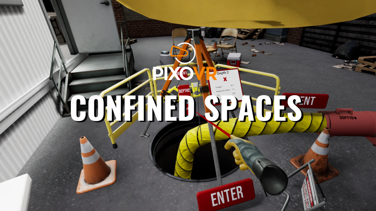 Working in a confined space simulation