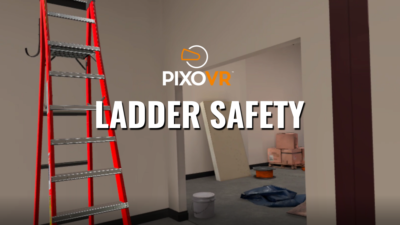 A ladder in VR