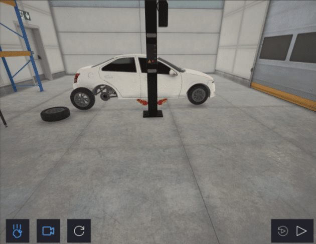 Generated training scene