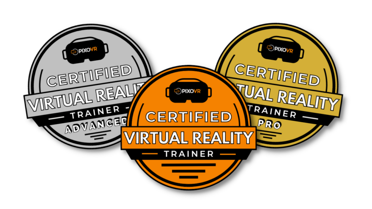 PIXO VR's 3 training badges