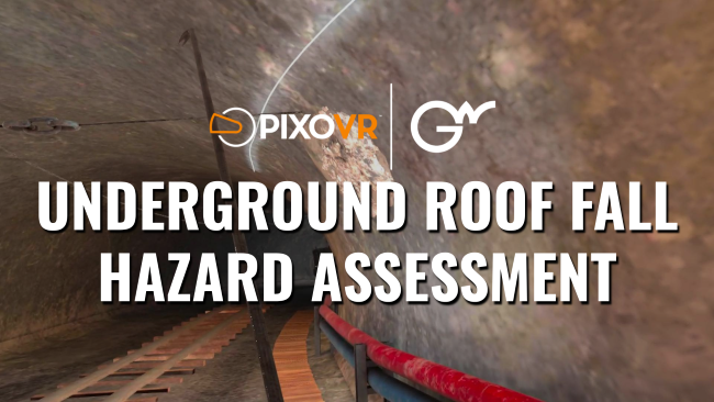 Underground roof fall hazard title card