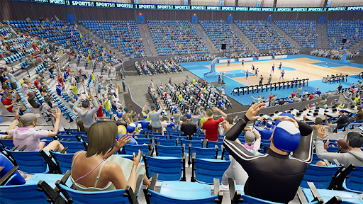 VR setting in a stadium environment